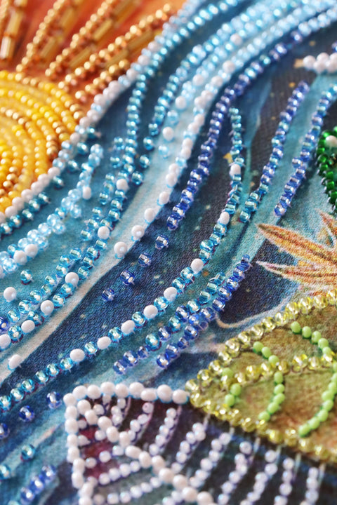 Rinkinys siuvinėjimui karoliukais „Tarp dienos ir nakties“, 40x16 cm