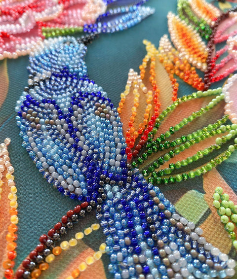 Pavasario Šurmulys karoliukų siuvinėjimo rinkinys 24x30 cm AAB-924