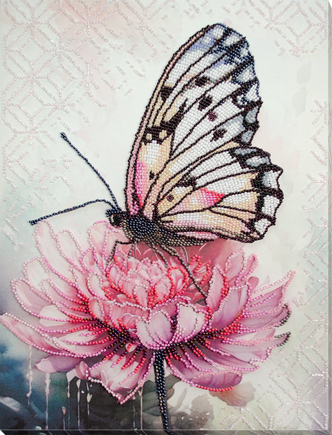 Siuvinėjimo karoliukais rinkinys „Žiedlapių svaja“ 25x33 cm