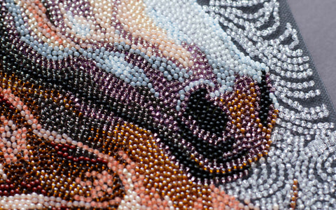 Karoliukų siuvinėjimo rinkinys „Prerijų dvasia“ 20x36 cm