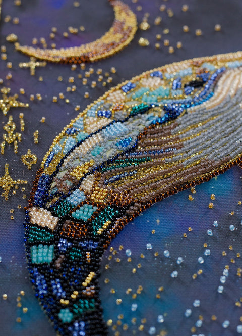 Siuvinėjimo karoliukais rinkinys „Gelmių valdovas“ 21x37 AAB-942