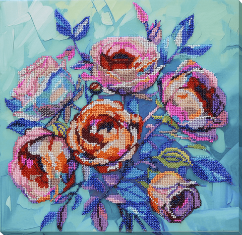 Karoliukų siuvinėjimo rinkinys „Rožės sielai“ 31x30 cm AAB-945