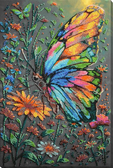 Karoliukų siuvinėjimo rinkinys „Vasaros atspalviai“, 26x39 cm