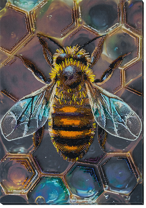 Karoliukų siuvinėjimo rinkinys „Medus“ 27x38 cm AAB-950