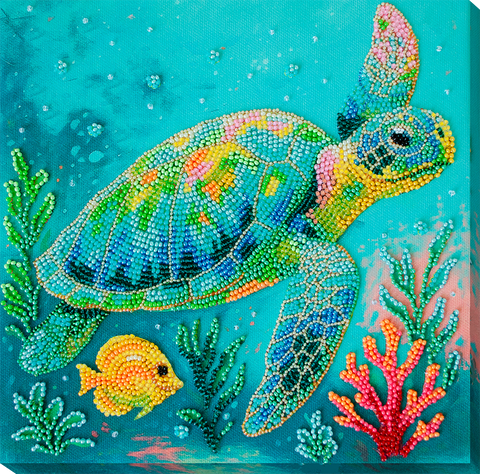 Siuvinėjimo karoliukais rinkinys „Vandenynų keliautojas“ 21x21 cm