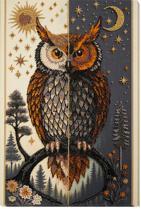 Pagrindinis karoliukų siuvinėjimo rinkinys „Reinkarnacijų meistras“ 26x40 cm