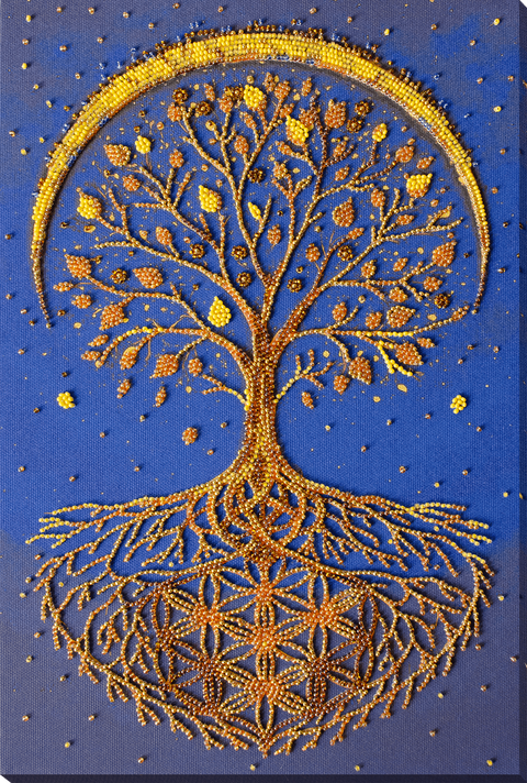Karoliukų siuvinėjimo rinkinys „Gyvybės spindesys“ 23x35 cm AAB-961
