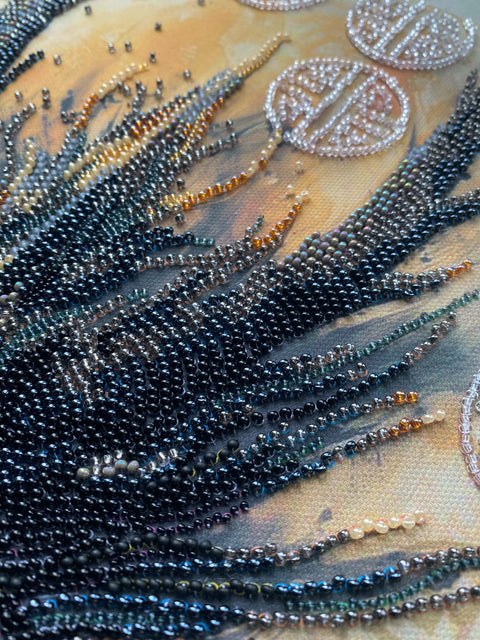 Karoliukų siuvinėjimo rinkinys „Prabudusi legenda“ 30x60 cm