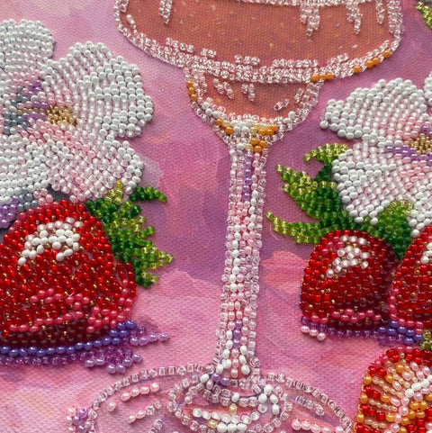 Siuvinėjimo karoliukais rinkinys „Vaisių euforija“ 16×24 cm