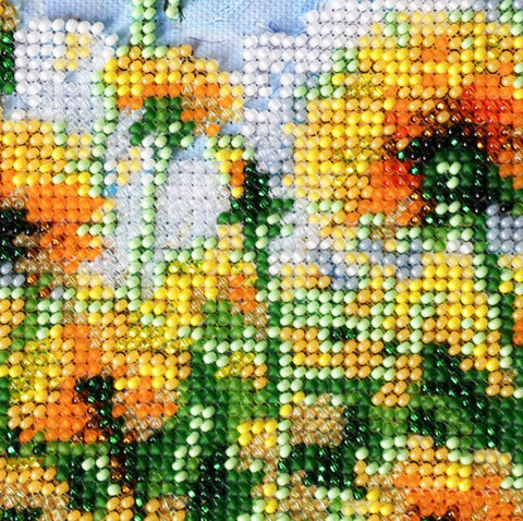Siuvinėjimo karoliukais rinkinys „Svajonė“, gamtos motyvas, 20x24 cm