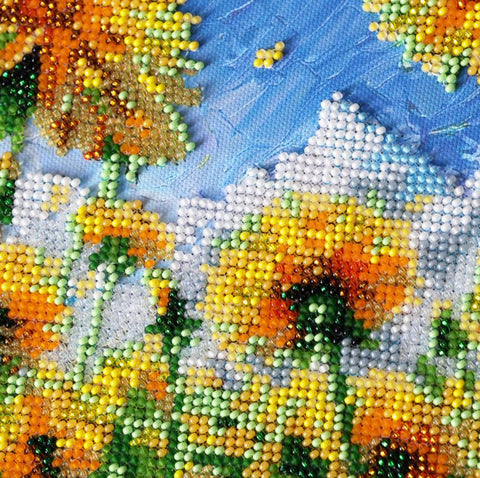 Siuvinėjimo karoliukais rinkinys „Svajonė“, gamtos motyvas, 20x24 cm