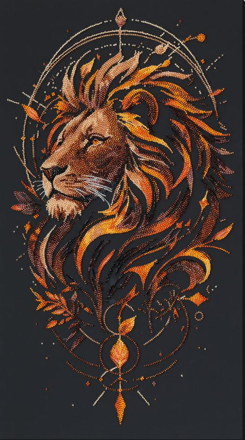 Karoliukų siuvinėjimo rinkinys „Gėlės“ 30×54 cm su Preciosa karoliukais