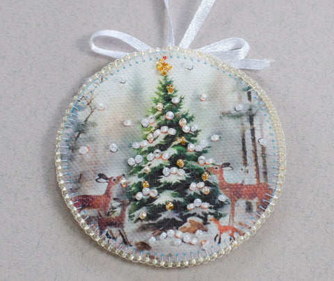 Žiemos pasakos dekoravimo rinkinys „Žiemos svečias“ 13,2x6,6 cm