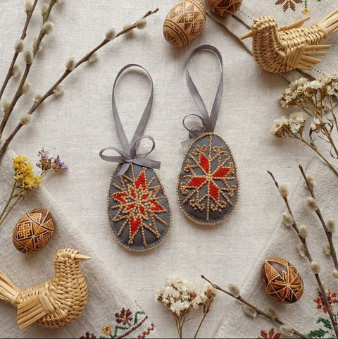Velykinė žvaigždė – dekoravimo rinkinys 15x5 cm