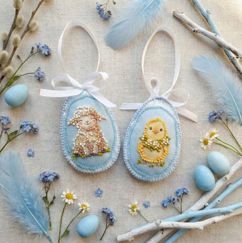 Velykinis dekoracijų rinkinys „Easter Company“, 15×5 cm