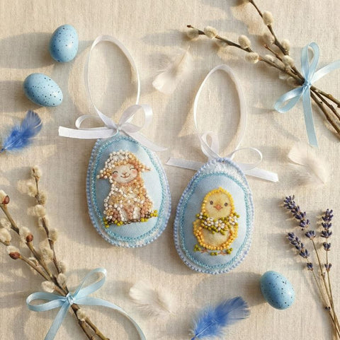 Velykinis dekoracijų rinkinys „Easter Company“, 15×5 cm