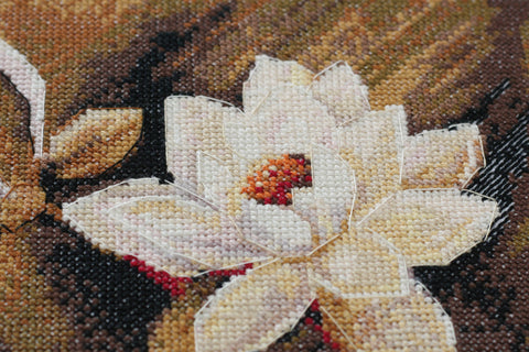 Rinkinys siuvinėjimui kryželiu „Trio“, paveikslas 25x27 cm AAH-082
