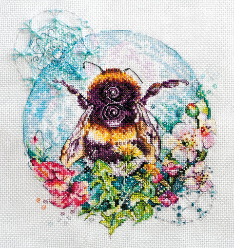 Siuvinėjimo kryželiu rinkinys „Karamelinis voratinklis“ 19x22 cm