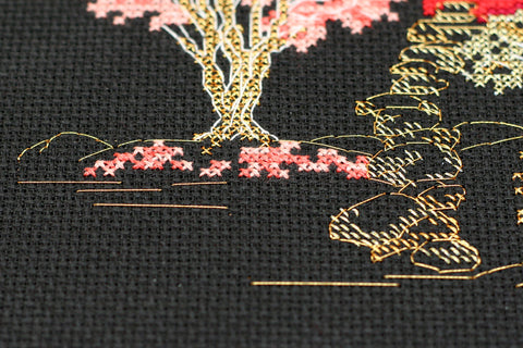 Siuvinėjimo rinkinys kryželiu „Japonija 3“ 15x14 cm AAH-099