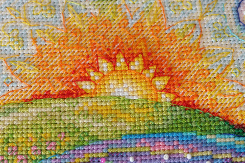 Siuvinėjimo rinkinys „Pirmoji aušra“ 24x24 cm AAH-134