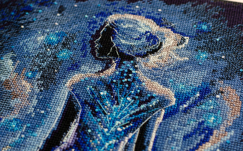 Siuvinėjimo kryželiu rinkinys „Sapnų sergėtoja“, 25x43 cm