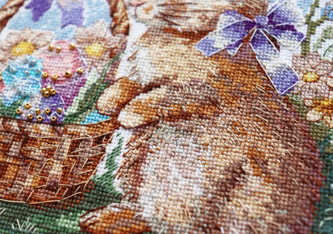 Siuvinėjimo rinkinys kryželiu „Švenčių paieškos“ 19x19 cm Deco Scenes
