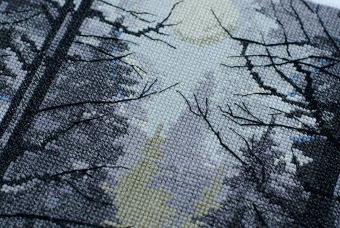 Didelis kryželiu siuvinėjimo rinkinys „Miško sargas“ Abris Art