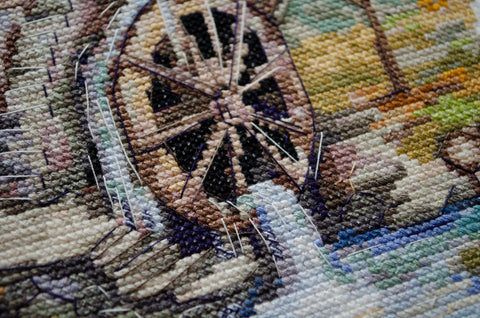 Siuvinėjimo rinkinys kryželiu „Vandens simfonija“ 22x22 cm AAH-237