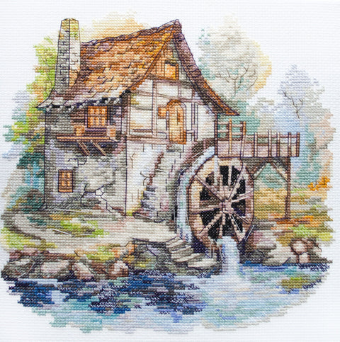 Siuvinėjimo rinkinys kryželiu „Vandens simfonija“ 22x22 cm AAH-237