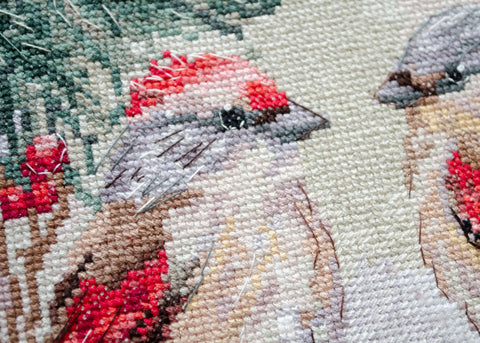 Žiemos šnekės: siuvinėjimo kryželiu rinkinys 25x25 cm Deco Scenes