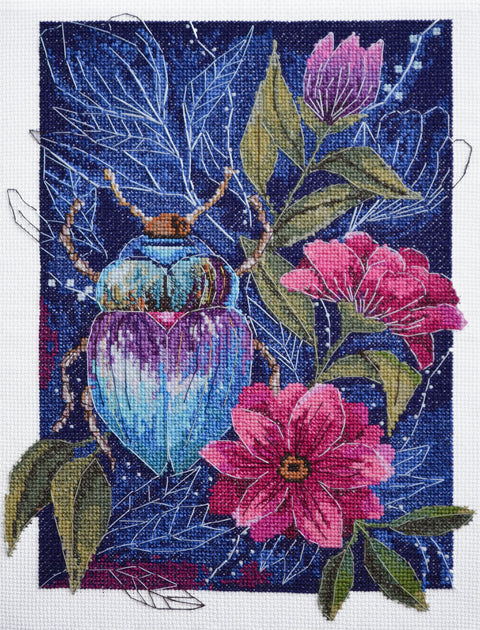 Siuvinėjimo kryželiu rinkinys „Rūkuotas vakaras“ 22x30 cm