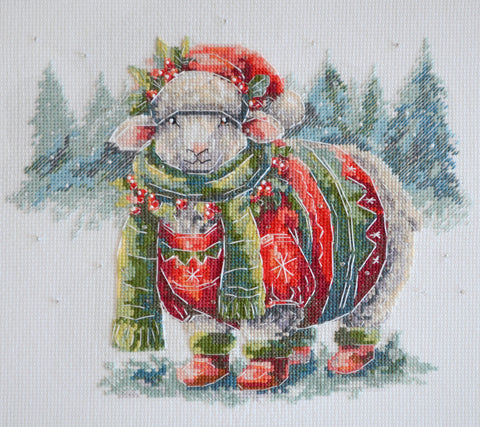 Siuvinėjimo rinkinys kryželiu „Žiemos glėbyje“ 24x20 cm AAH-245
