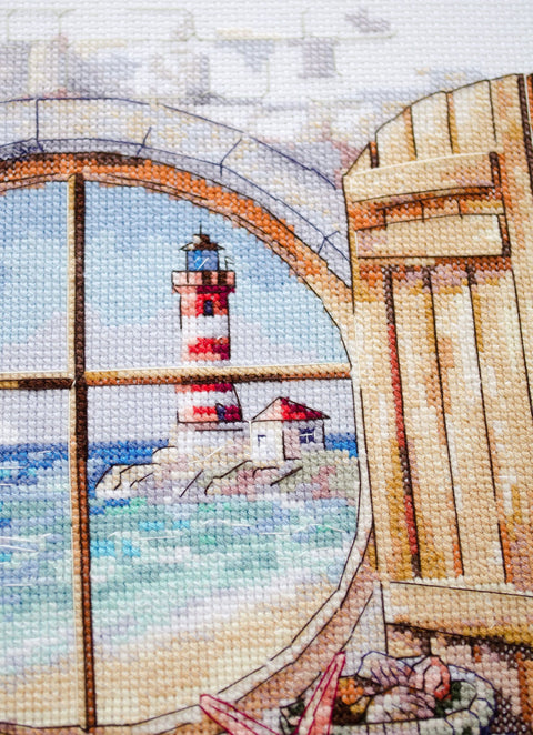 Rinkinys siuvinėjimui kryželiu „Vėjo šnabždesys“ 27x26 cm AAH-252