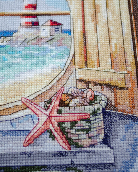Rinkinys siuvinėjimui kryželiu „Vėjo šnabždesys“ 27x26 cm AAH-252