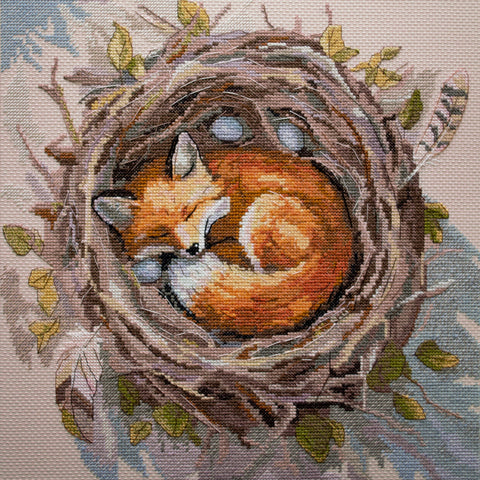 Siuvinėjimo kryželiu rinkinys „Svetimų namų sergėtojas“ 30x30 cm