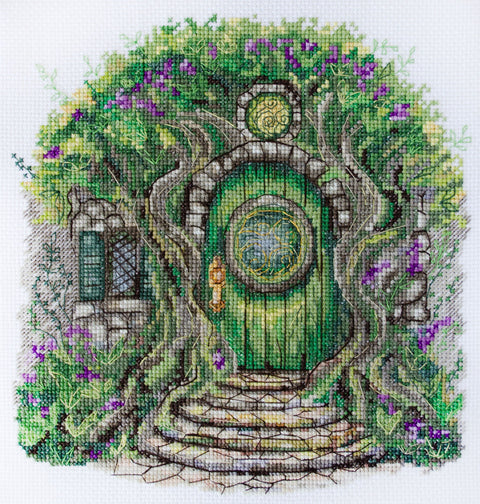 Kryželiu siuvinėjimo rinkinys „Kur gyvena elfai“ 20x21 cm AAH-267