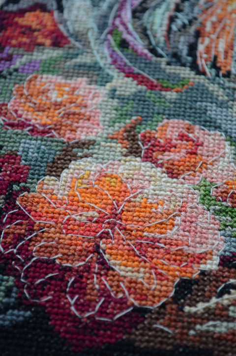 Siuvinėjimo kryželiu rinkinys „Gaidys kieme“ 23x30 cm Deco Scenes