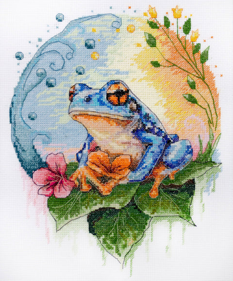 Siuvinėjimo kryželiu rinkinys „Vandens žaismė“ 21x27 cm AAH-272