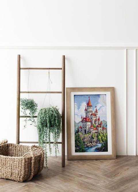 Siuvinėjimo kryželiu rinkinys „Tarp debesų“, 23x40 cm
