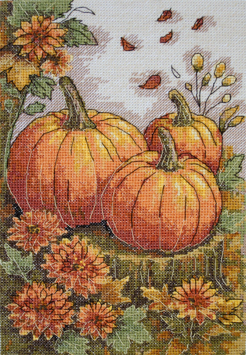 Siuvinėjimo kryželiu rinkinys „Rudens sodas“ 16x24 cm AAH-289