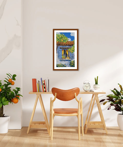 Kryželiu siuvinėjimo rinkinys „Viduržemio svaja“ 18x34 cm AAH-291