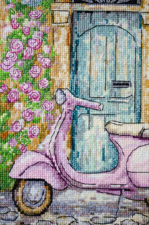 Siuvinėjimo rinkinys kryželiu „La Dolce Vita“ 16x25 cm AAH-294