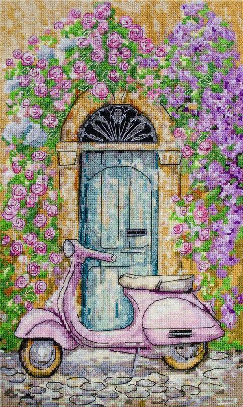 Siuvinėjimo rinkinys kryželiu „La Dolce Vita“ 16x25 cm AAH-294