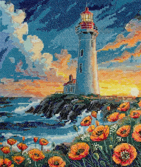 Kryželiu siuvinėjimo rinkinys „Tylios spalvos“ 23x26 cm AAH-295