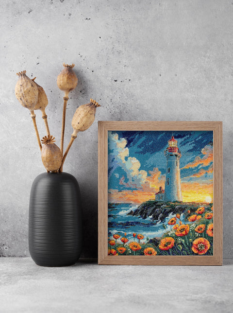Kryželiu siuvinėjimo rinkinys „Tylios spalvos“ 23x26 cm AAH-295