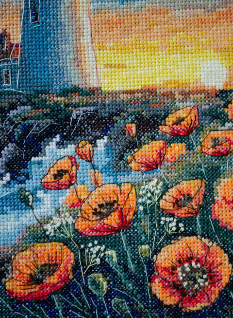 Kryželiu siuvinėjimo rinkinys „Tylios spalvos“ 23x26 cm AAH-295