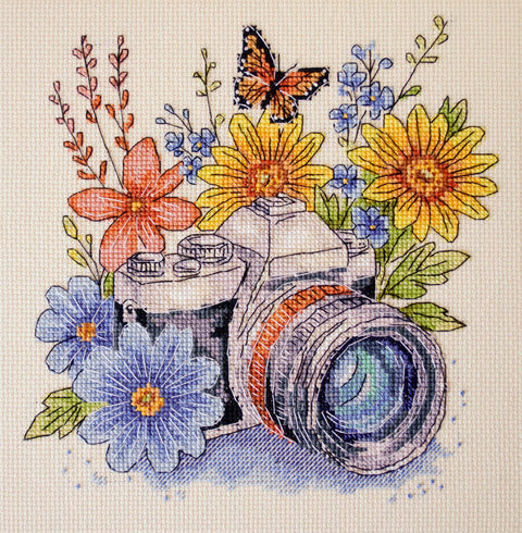 Rinkinys kryželiui siuvinėti „Pagauk akimirką“, 20x20 cm