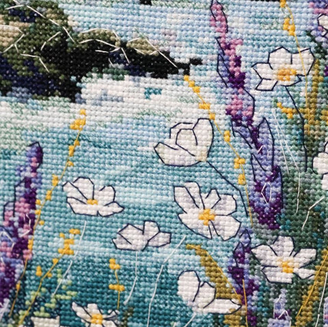 Siuvinėjimo kryželiu rinkinys „Kai jūra sapnuoja“ 23x40 cm AAH-318