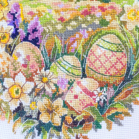 Rinkinys kryželiui siuvinėti „Velykų stebuklas“ 17x24 cm AAH-322
