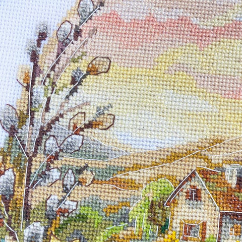 Rinkinys kryželiui siuvinėti „Velykų stebuklas“ 17x24 cm AAH-322